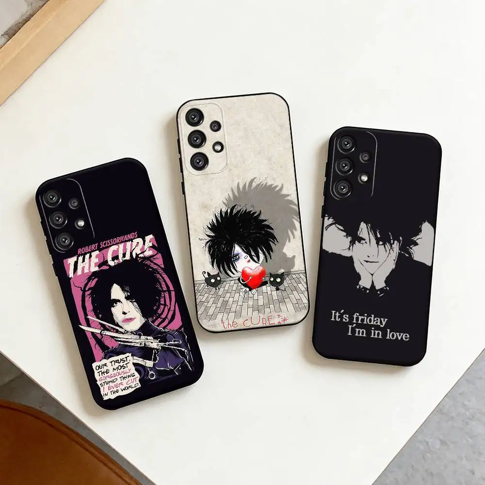 The Robert C-CureS Smith Robert Smith Phone Case For Samsung S25,S24,S21,S22,S23,S30,Ultra,S20,Plus,Fe,Note,10,9,5G Black Cover