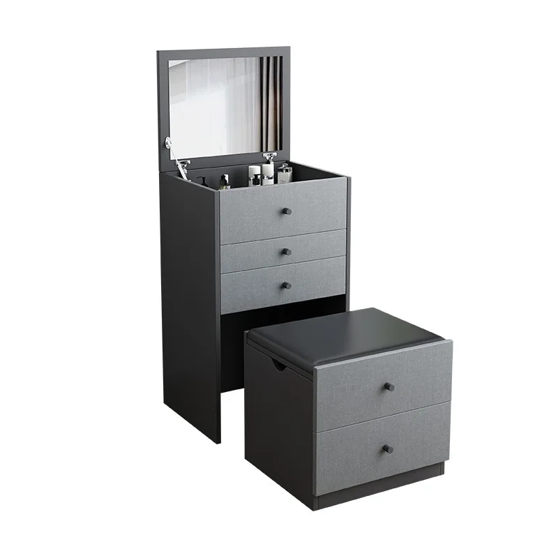 

Dresser modern simple bedroom small apartment table integrated creative multi-functional Internet celebrity ins makeup table