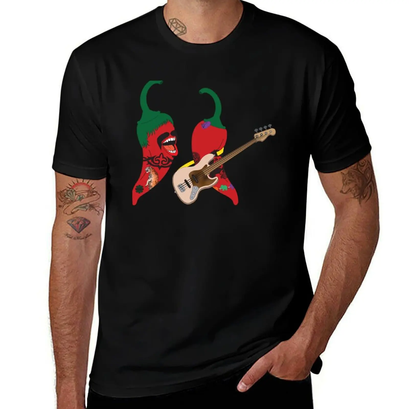 

RHCP Peppers T-Shirt cotton graphic tees cute tops black t-shirts for men