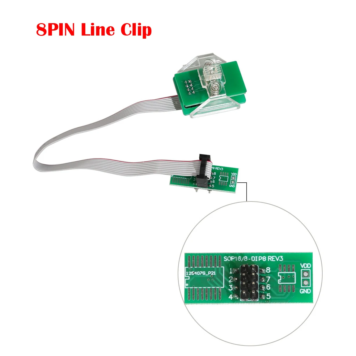 8Pin OEM FEM BDC Eeprom Adapter for XPROG Adapter Soic8 Sop8 Sest Clip Socket for IProg Orange XPROG CG PRO VVDI Prog UPA V1.3