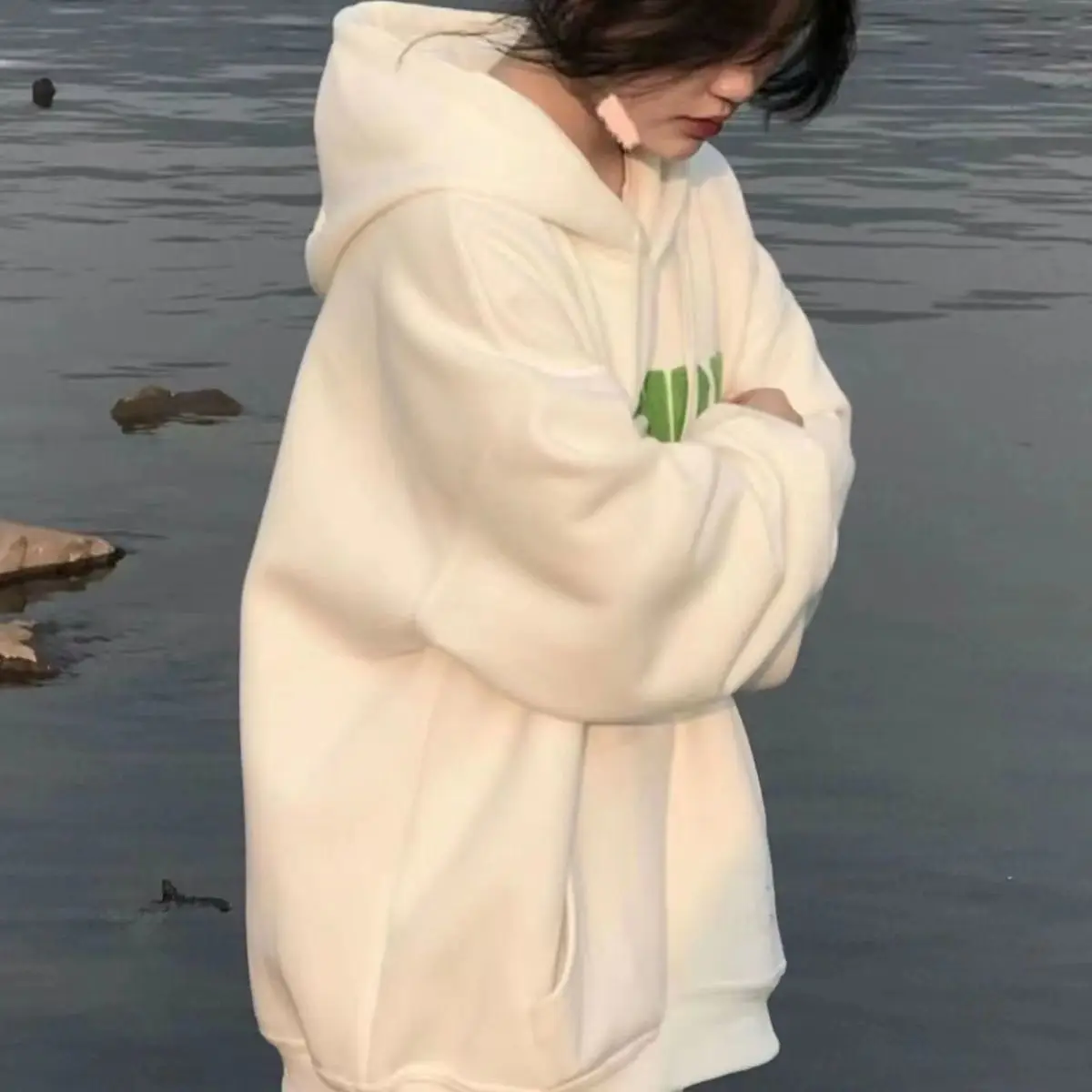 هوديس بغطاء للرأس جرافيك نسائي أنماط منتفخة مزخرفة حجب الألوان ملابس فضفاضة مكتب تعرق آيفون إيمو النبيذ #3