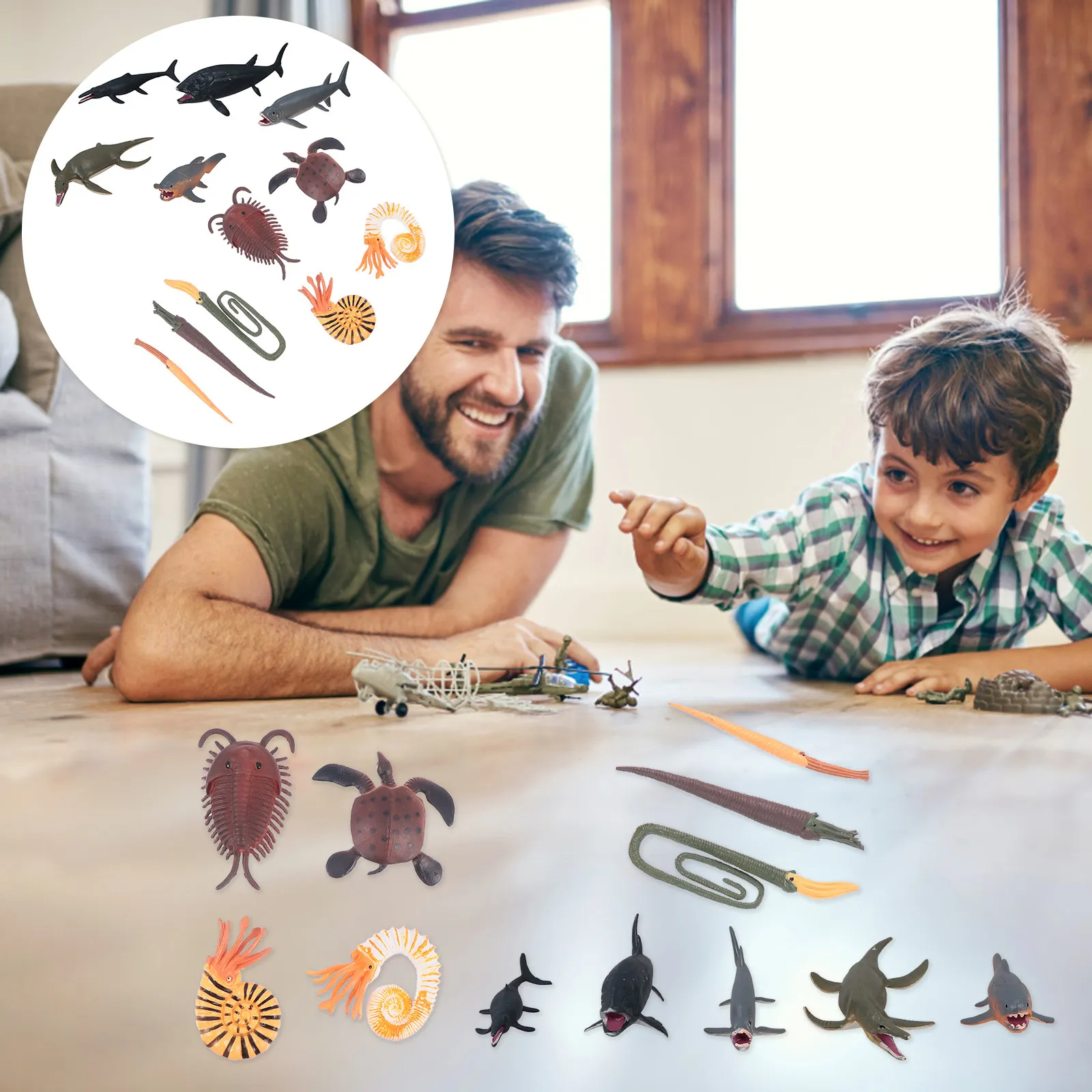

1Set Simulation Marine Animal Sea Creature Plaything Prehistoric Realistic Design Educational Natural Science Cognitive