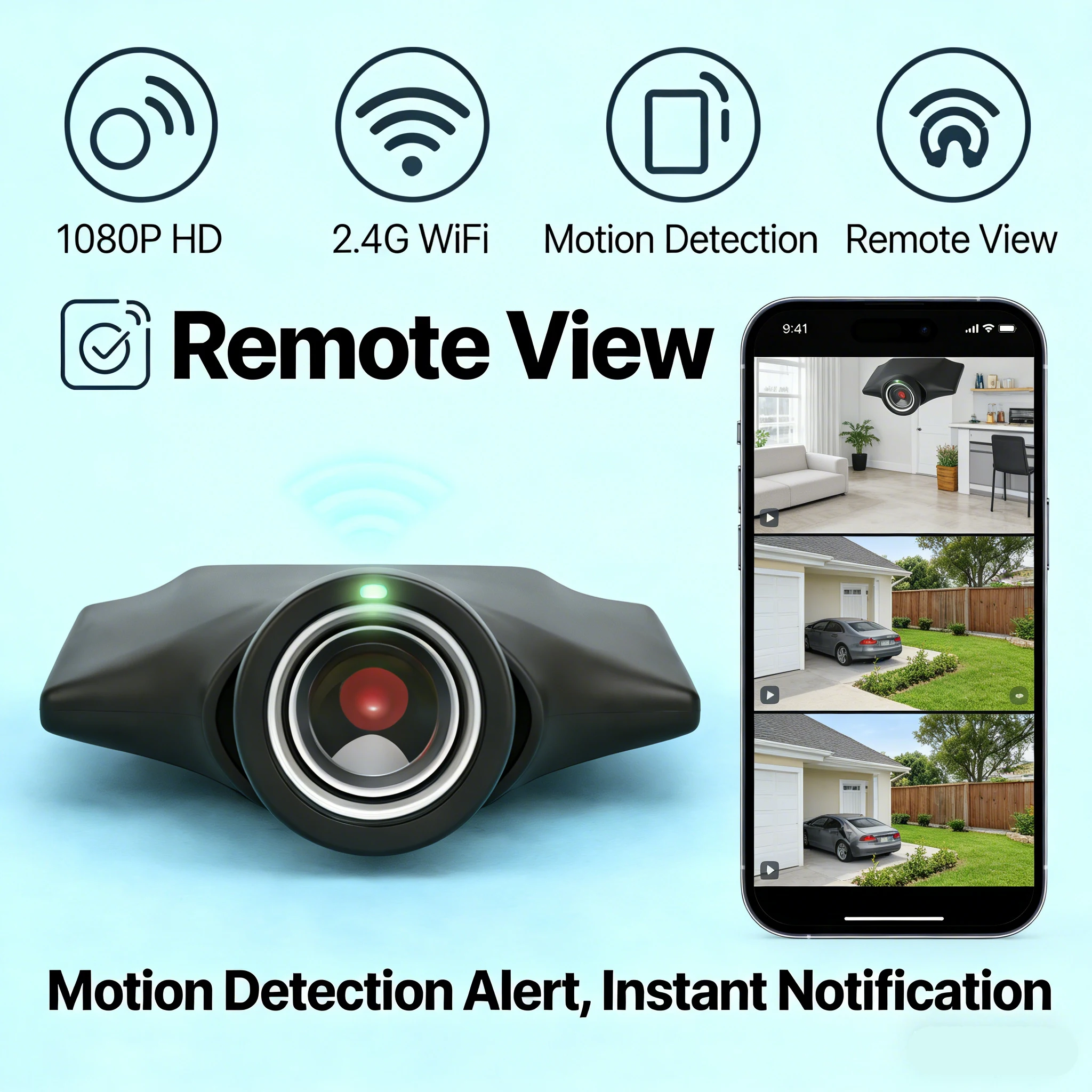 Mini Camera Module WiFi Camera 1080P HD DIY Video Recorder Motion Detection Home Security Surveillance Camcorder Remote View