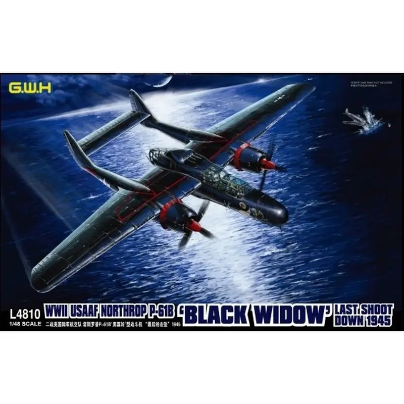 Great Wall Hobby L4810 1/48 WWII USAAF Northrop P-61B „Black Widow” - Zestaw modelu w skali