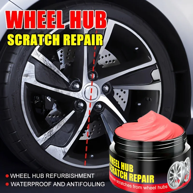 Multi-purpose wheel hub polish, suitable for chrome repair, wheel polishing and scratch repair, works for all car models.