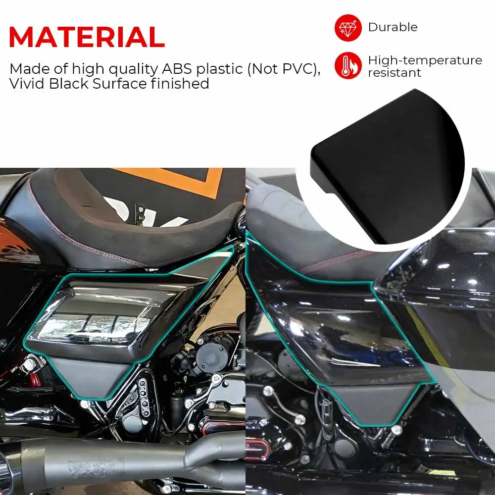 1 Pair Battery Side Covers Panels Fit For Harley Touring Road Glider CVO/SE FLTRX FLTRXSE 2023 2024 2025 Motorcycle Accessories