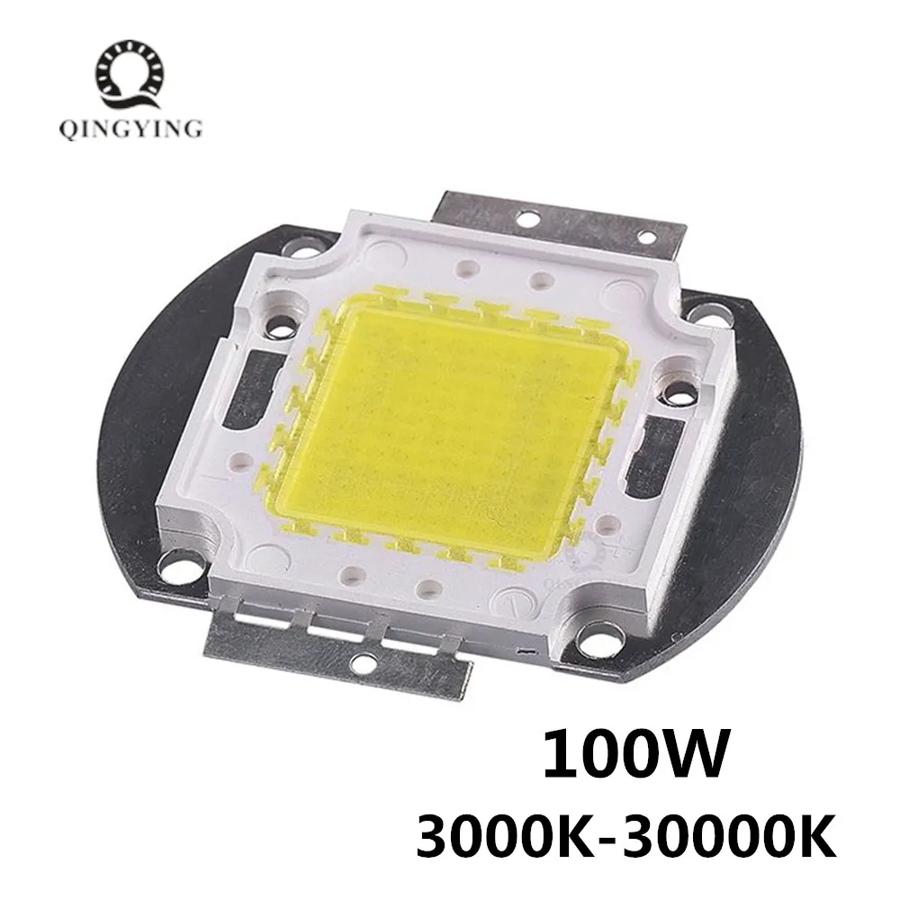 

High Power LED Chip 100W Warm Natural Cool White 3000K 4000K 6000K 10000K 20000K 30000K SMD COB Light Beads For DIY Fooldlight