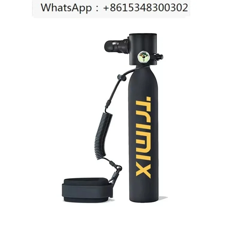 Trimix Lung Tank Mini Tank 0.5L Scuba Tank Trimix Sub-Mask Fashion Hand Pump Air Compressor Lightweight