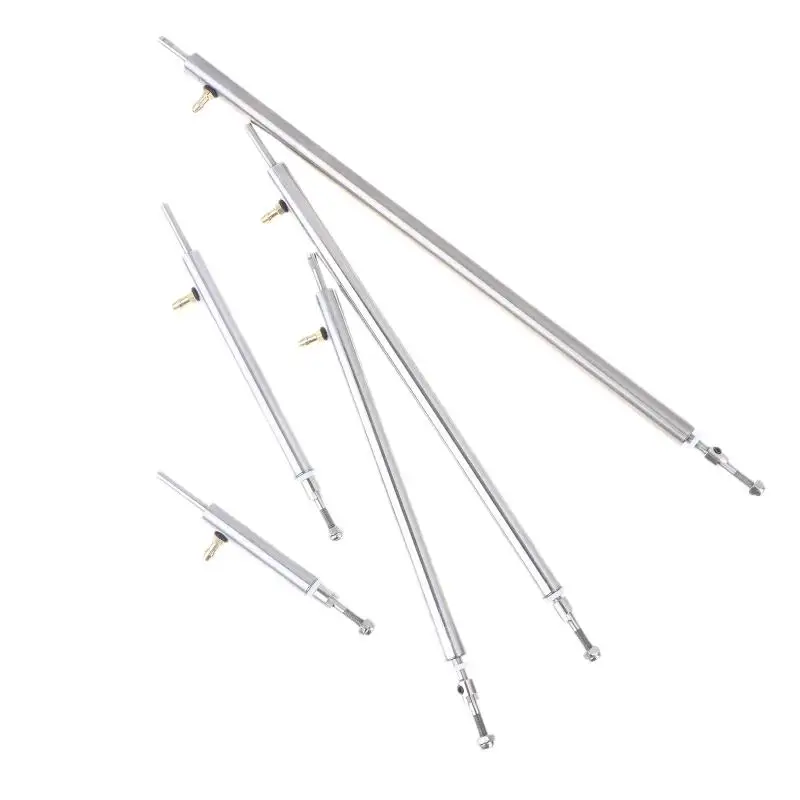 Wysokiej jakości rura ze stali nierdzewnej L10/15/20/25/30cm do elektrycznych łodzi wyścigowych RC, zawiera dyszę smarowniczą 4mm