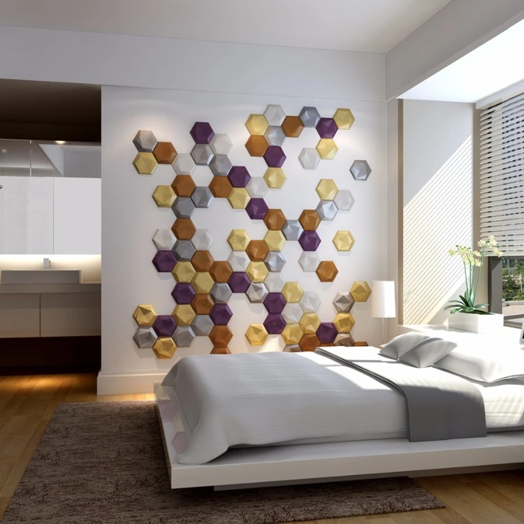 Interior wall decoration 3d wallpapers home wallpaper 3DFaux  leather wall Covering