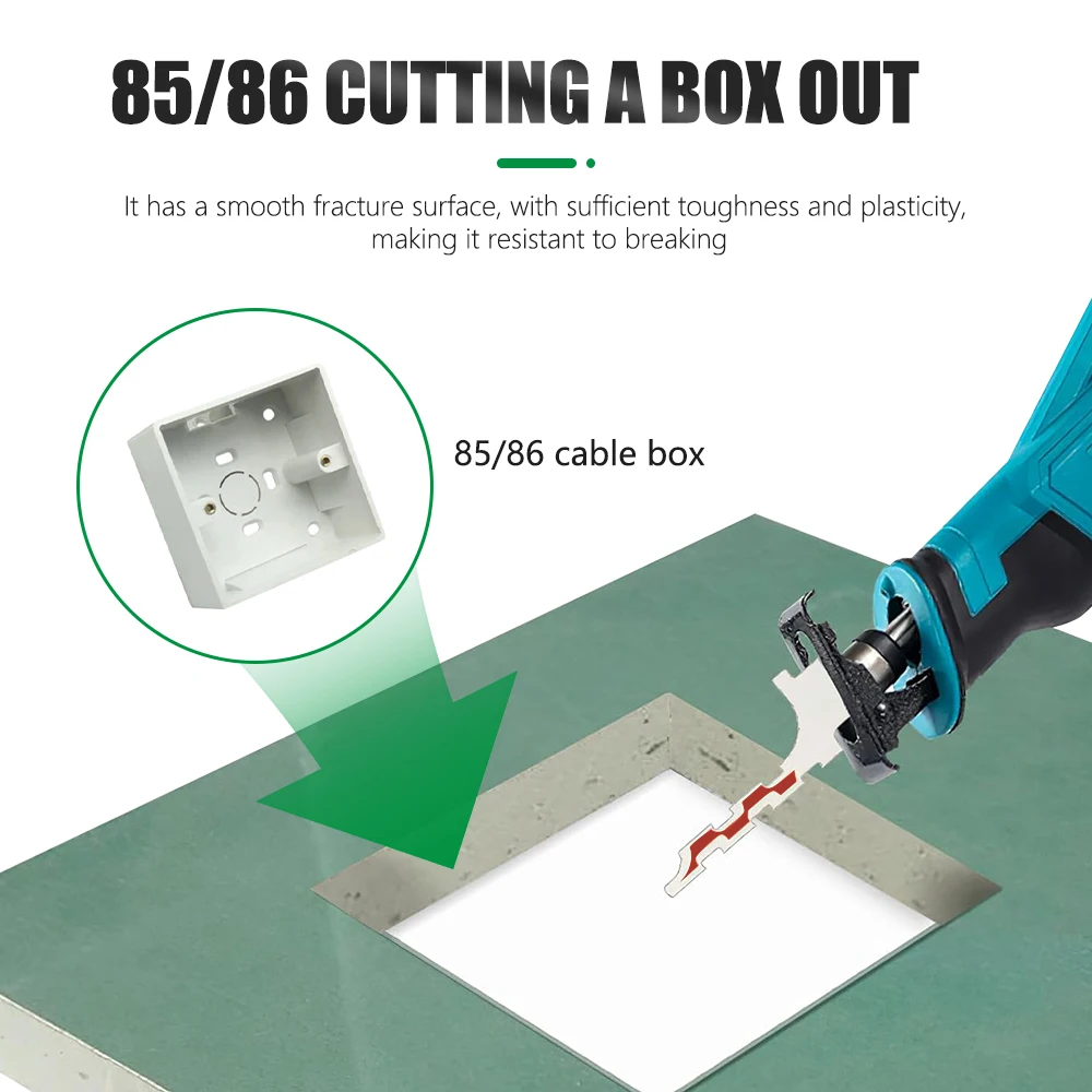 LAVIE 1Pc Mini Reciprocating Jig Saw Blades Drywall Reciprocating Saw Blade Wire Box Drywall Access Sawzall Blades JIG0104BT5