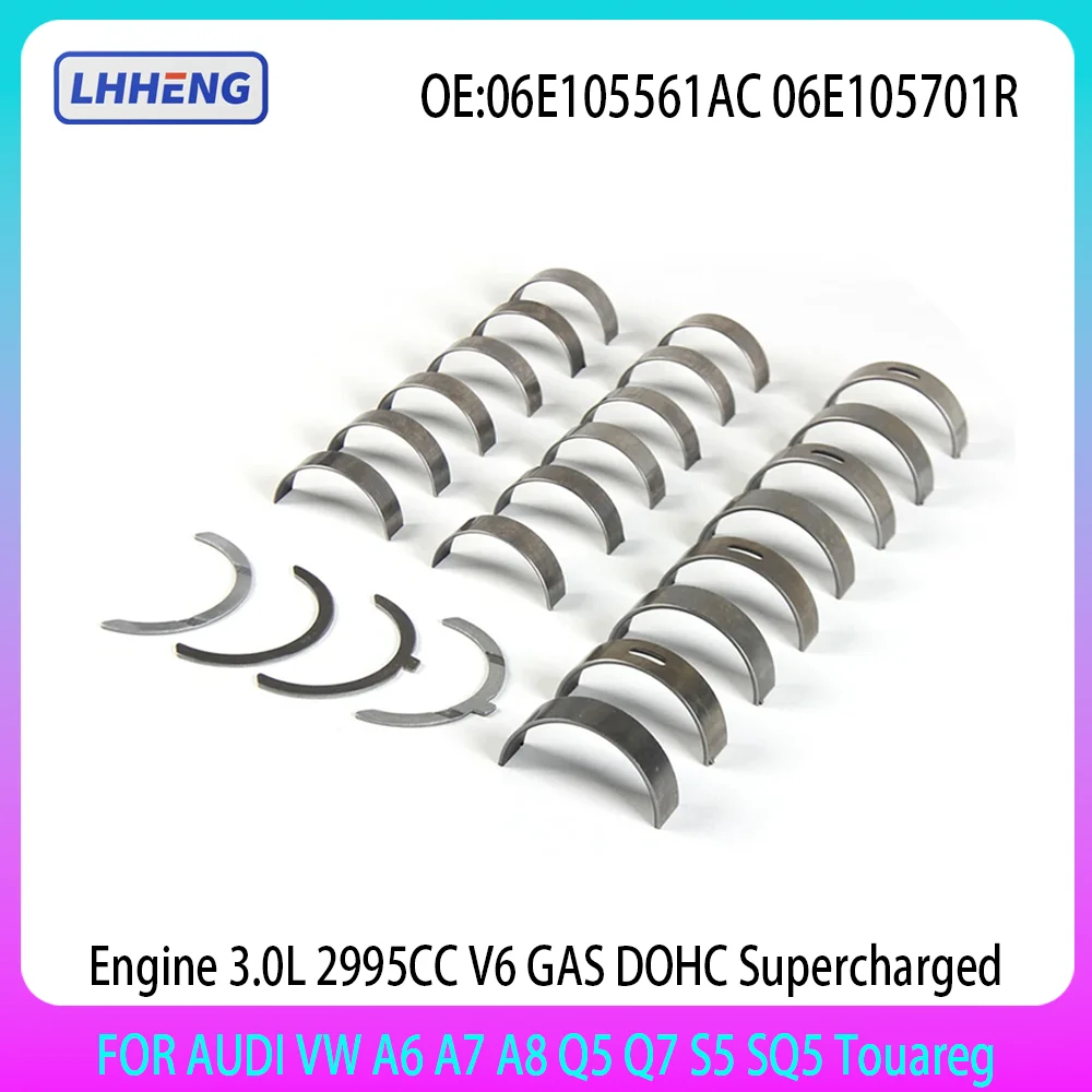 

ENGINE Main & Rod Bearing & Thrust Washer Set For VW AUDI 3.0L 3.0 L T V6 GAS Touareg A4 S4 A5 S5 A6 S6 A7 A8 S8 Q5 Q7 09-18