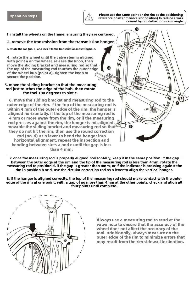 TOOPRE Original Mountainbike-Rahmen Schaltaugen-Korrekturwerkzeug – Reparaturset für Schaltaugen und Schaltösen – Detail 13