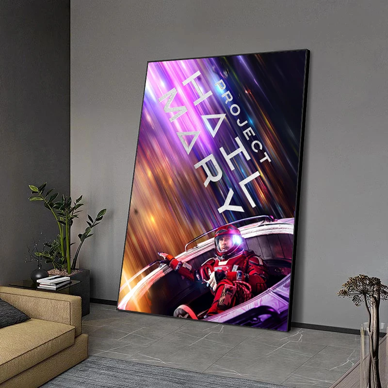 Latest Movies Project Hail Mary Poster Sci-Fi Film Prints Canvas Painting Project Hail Mary Wall Art Pictures Home Room Decor