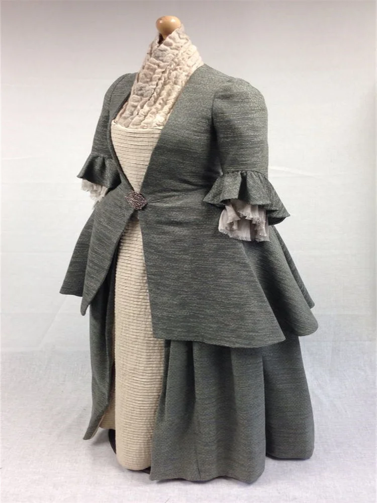 

TV Outlander Geillis Cosplay Costume Medieval Victorian Scottish Colonial Scotland Highland Ball Gown