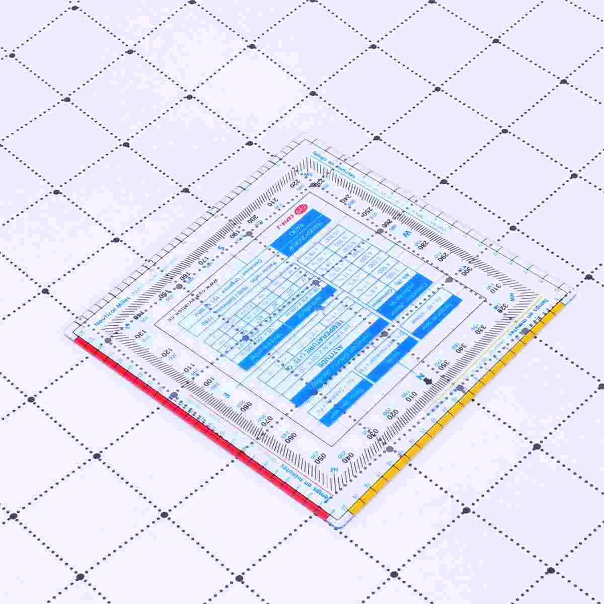 1Pcs Plastic Ruler Square Plastic Vector Ruler Square Flight Calculator scale flying ruler durable ruler