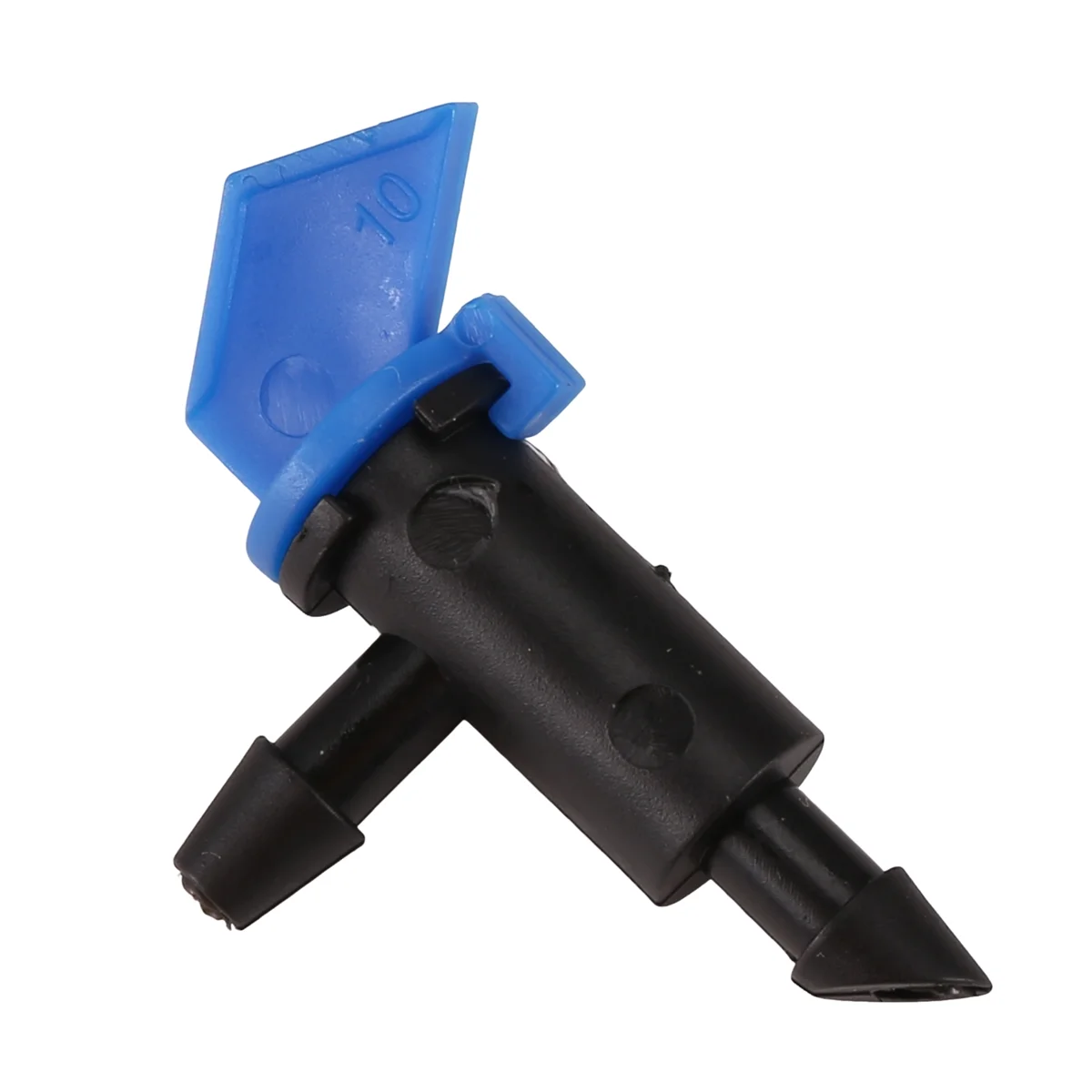 60 قطعة من منقط ري عالي الجودة للري بالتنقيط وعلم الحديقة والأشجار والشجيرات (أزرق أسود، 2GPH)