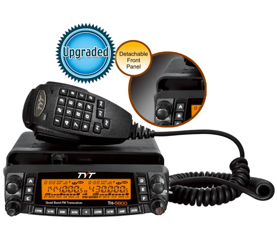 Radios For Vehicles TYT TH-9800 Mobile Walki Talki 29/50/144/430MHz Walkie Talkie Car 800CH