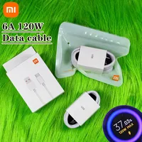 Original Xiaomi charger Cable 6A 1M 1.5M 2M Type C Fast Charging Data cable For Redmi Note 10 10S Pro  Poco M3 X3 Retail Box