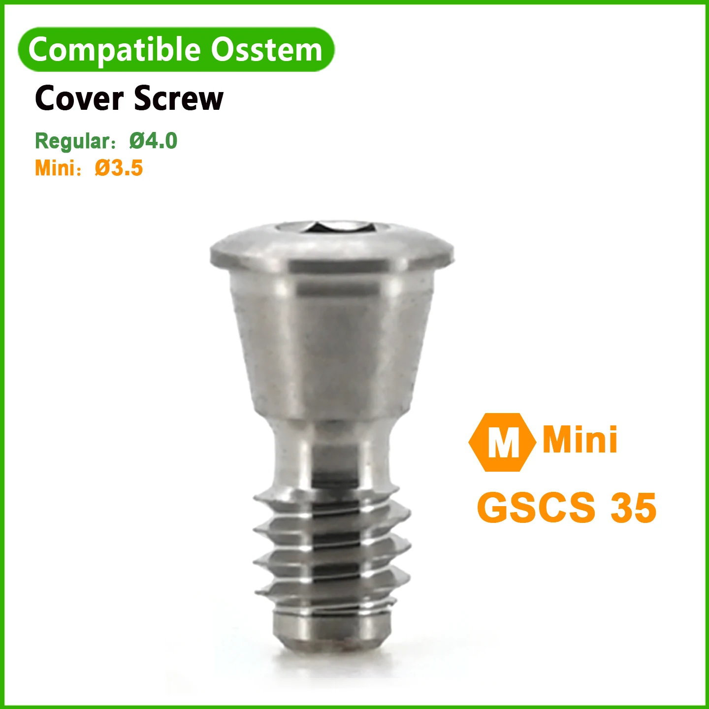 Osstem Compatible Straight Cemented Metal Abutment with Screw Transfer Custom Machining Services Precision Parts High Quality