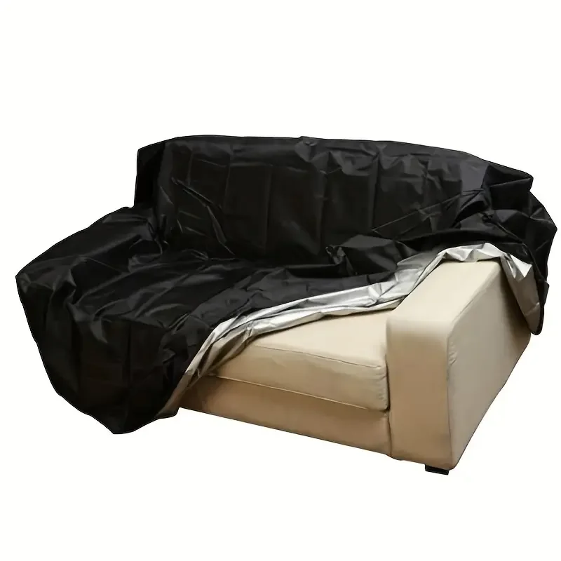 Waterproof Nylon Outdoor Chair Cover, UV-Resistant Polyester Fabric, Dust-Proof Protective Loveseat Cover