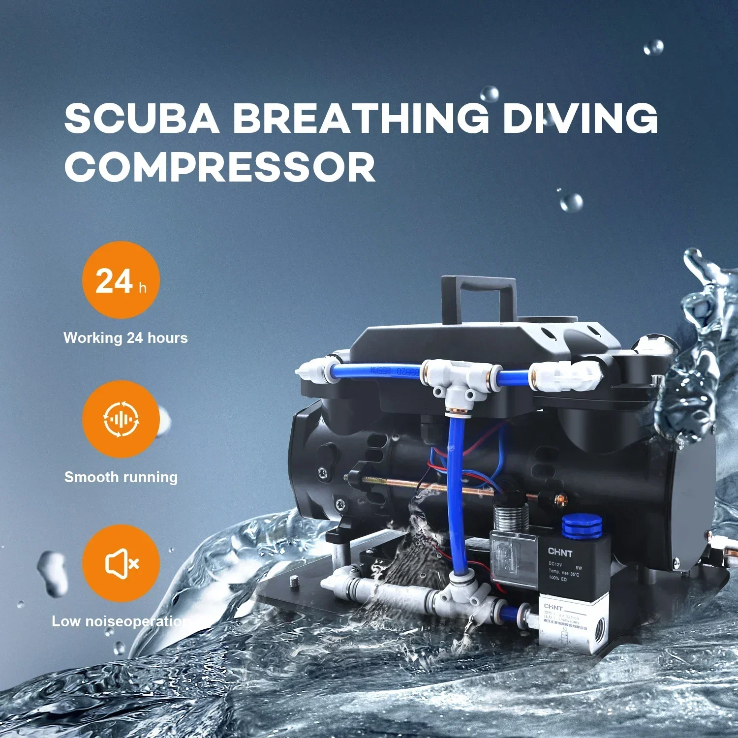

NEW Pressure Silent Oil Free Diving Air Compressor Tool Kit Industrial High Quality scuba diving Air Compressors