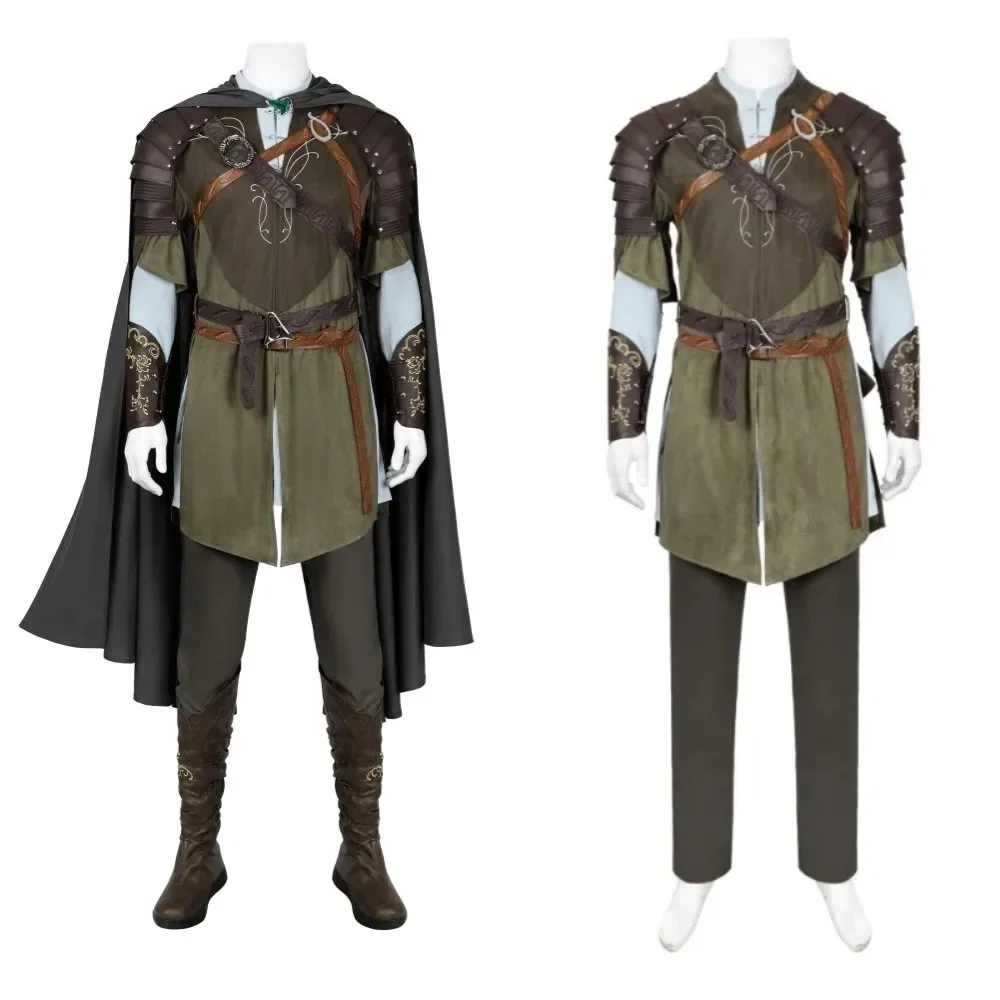 Man Ring Cosplay Legolas Cosplay Costume Top Pants Cloak Accessories Outfit Full Set and Individual Items Are Sold Custom Size