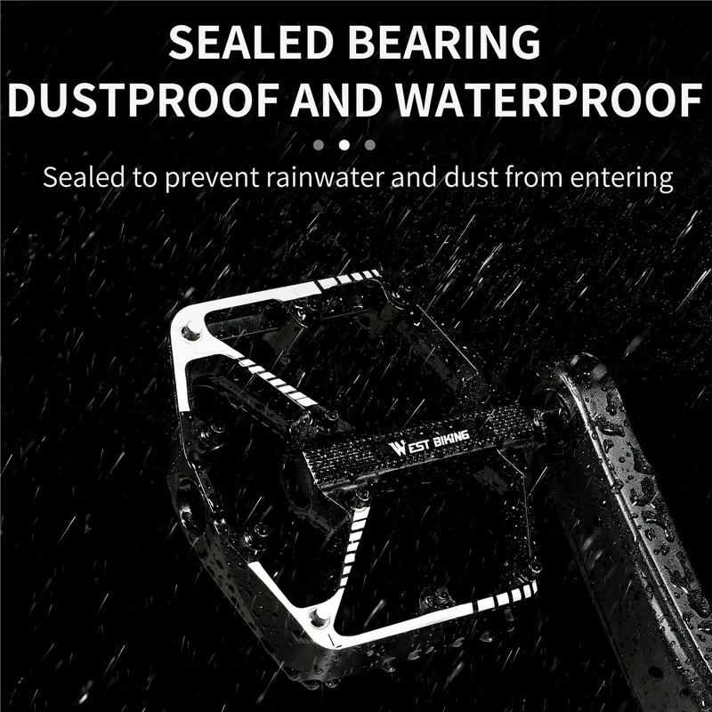 غرب ركوب الدراجات دواسات الدراجة مختومة دو تحمل نونسليب دواسة الطريق الجبلية دراجة الدراجات سبيكة الجبلية دواسة دراجة الملحقات