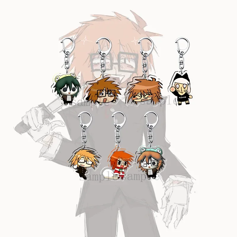 Anime Randal's Friends Ranfren Cosplay Keychain Unisex Figure Acrylic Pendant Keyrings Accessories Gifts Key Chains