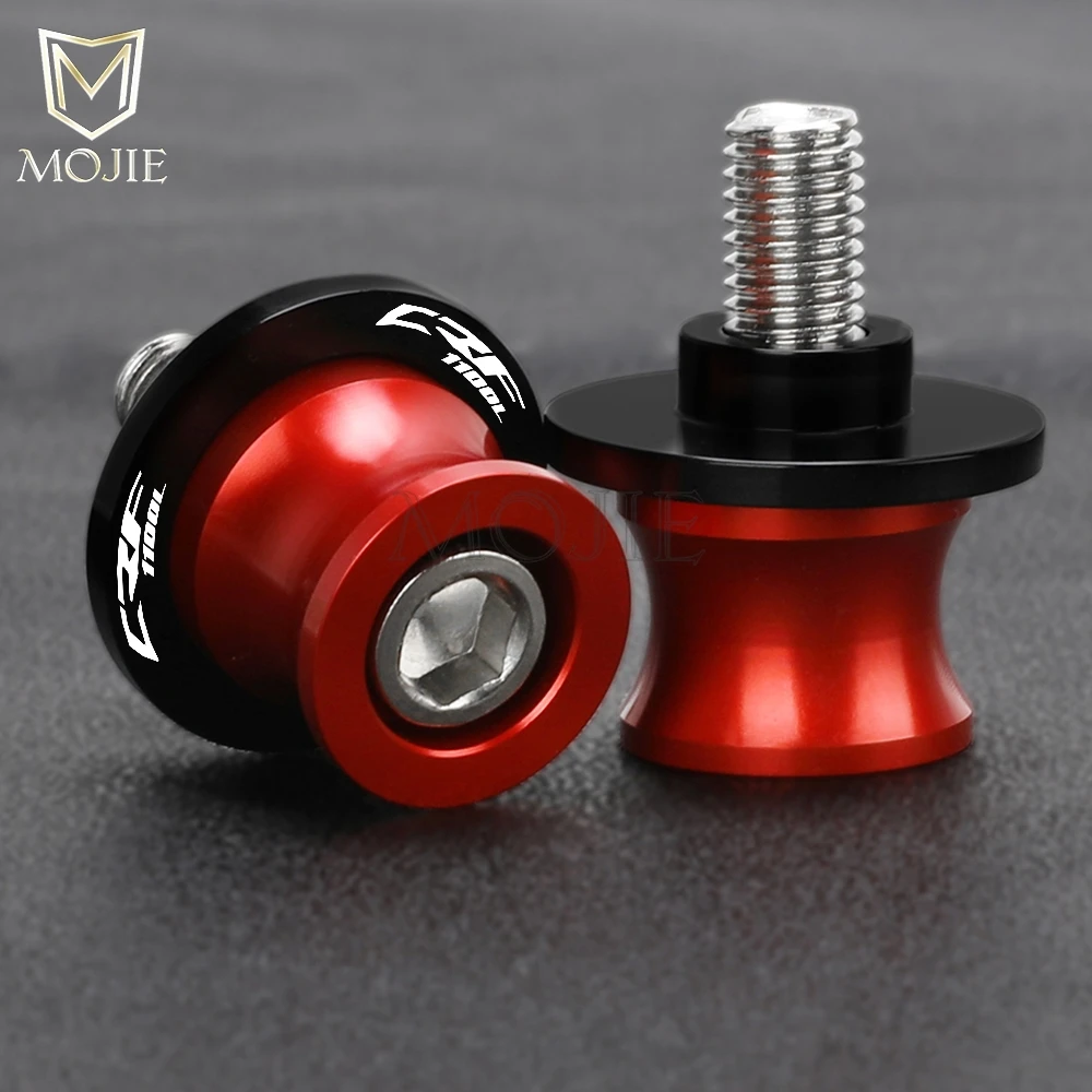 Motorcycle 8MM Stand Screws FOR HONDA CRF1100L AFRICA TWIN CRF 1100 L 2015-2023 2024 2025 CNC Aluminum Swingarm Sliders Spools