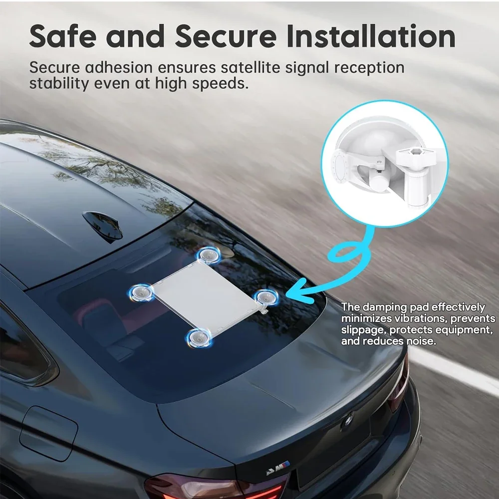 For Starlink Mini Car Suction Cup Mount Starlink Mini Accessories Secure Mounting Kit for Car Window & Sunroof Strong Suction