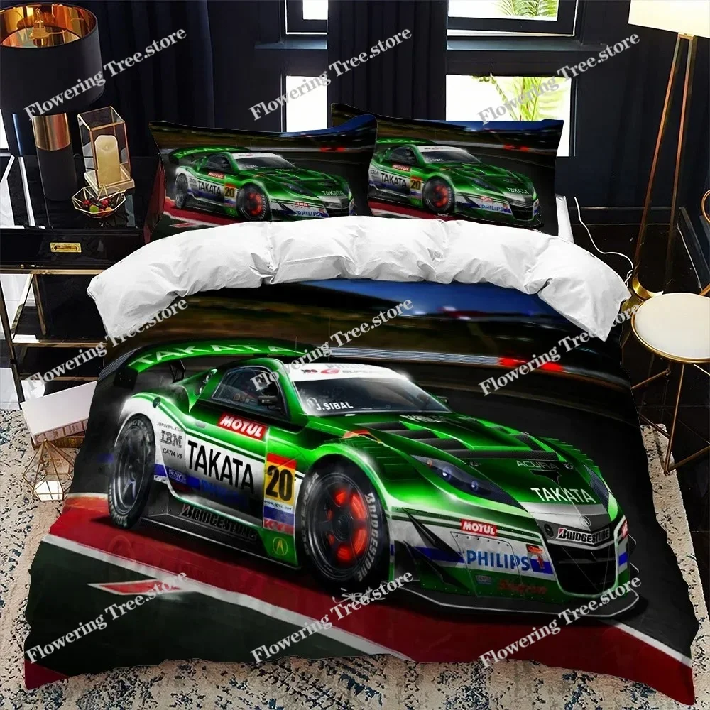 

3D Printed Sports Car Supercar Bedding Set Boys Girls Twin Queen Size Duvet Cover Pillowcase Bed Kids Adult Home Textileextile