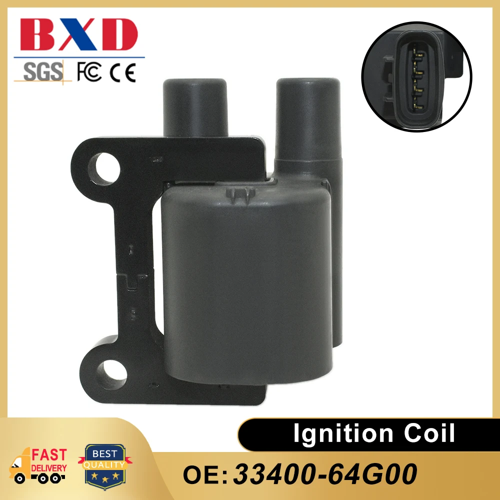 Ignition Coil 33400-64G00 3340064G00 For Suzuki Esteem 1998, Baleno 1995-2002 1.6L L4 Car Accessories