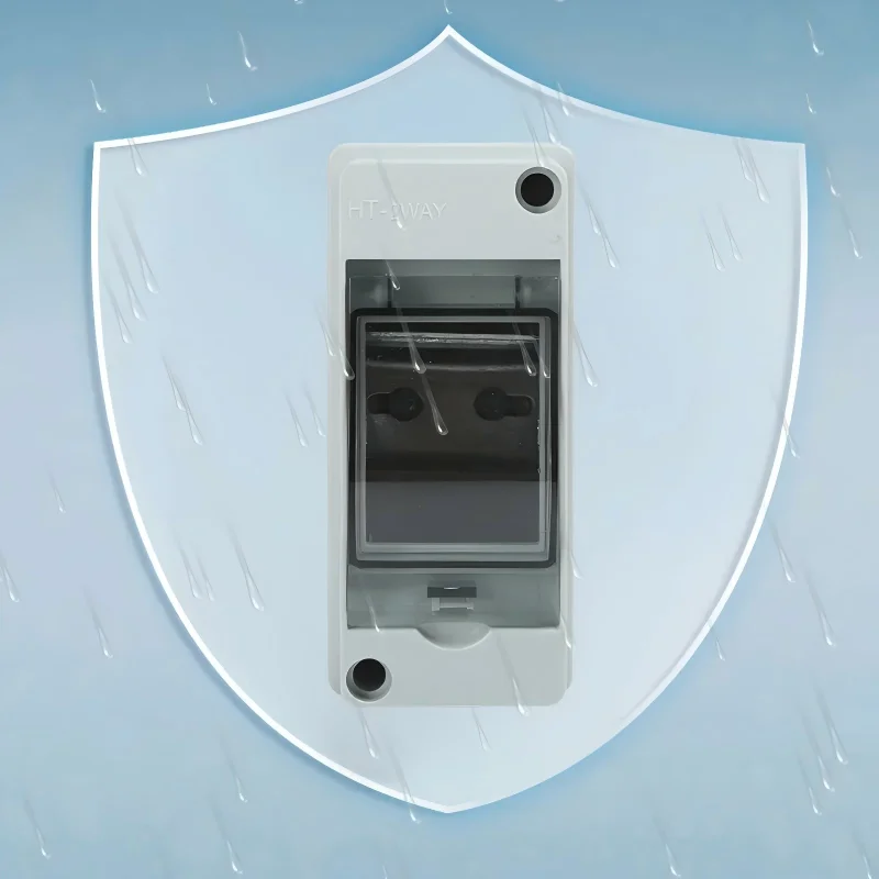 Power Distribution Protection Box Circuit Breaker Box Waterproof Distribution Box for Hotel Workshop Power Stations