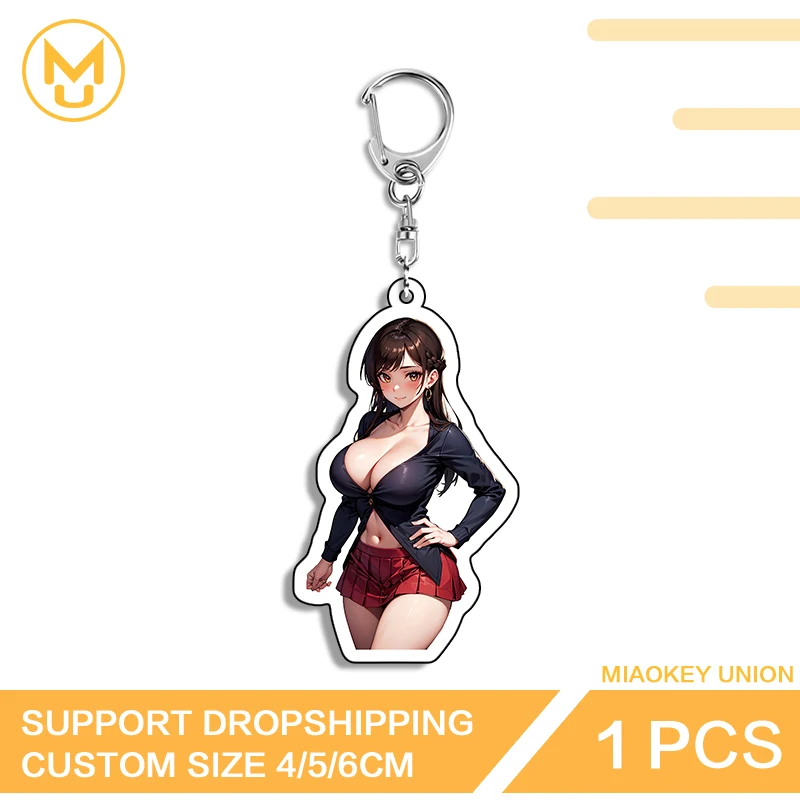 Chizuru Mizuhara Standing Posture Double Sided Keyring Unique Art Creative Creative Personality Amusing Props Back To School