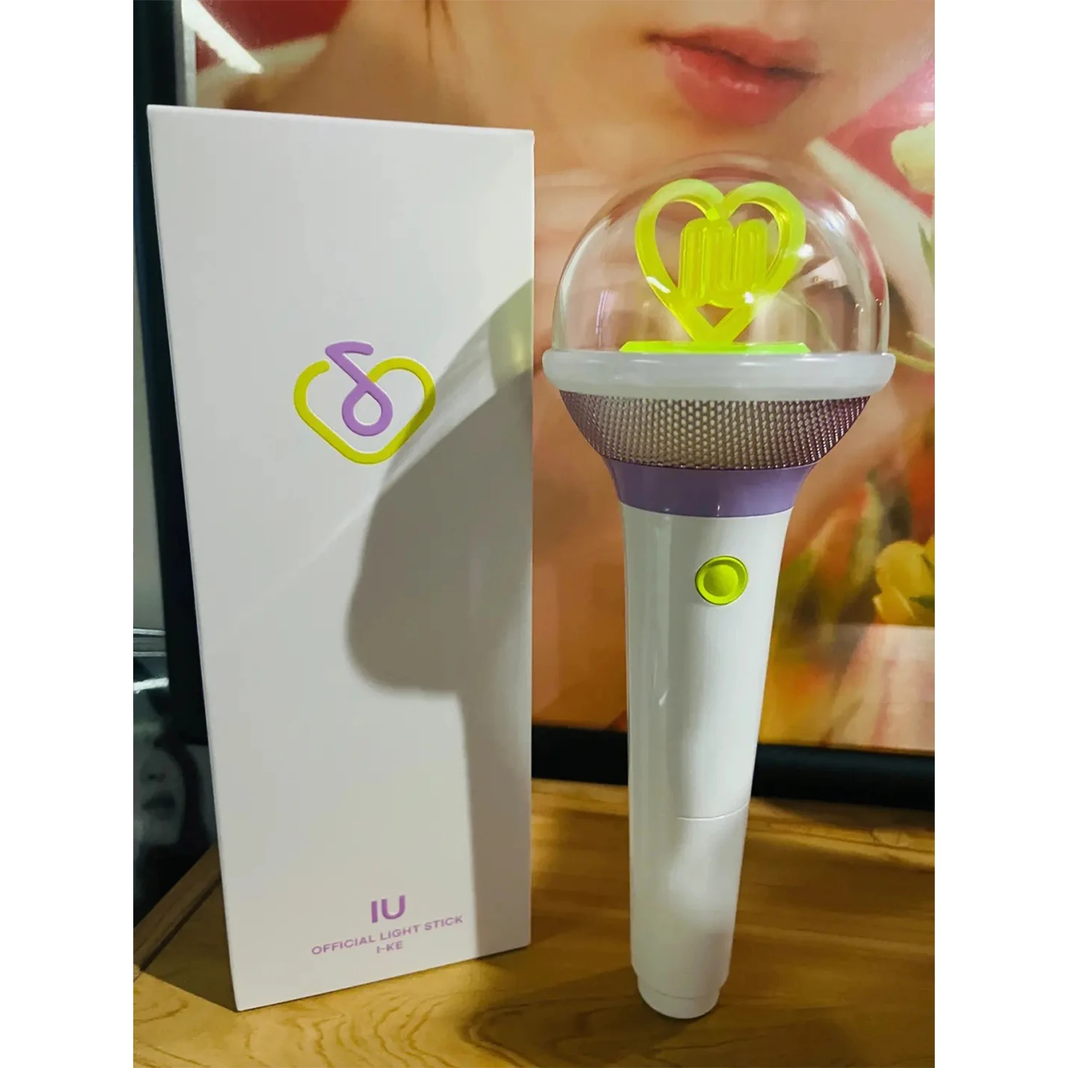 Concerto Variável Cor Lightstick, Microfone Forma Lâmpada de Mão, LED Light Lee Jieun Fan, Fanmade Reunião Itens, Sem Bluetooth, IU 3.0