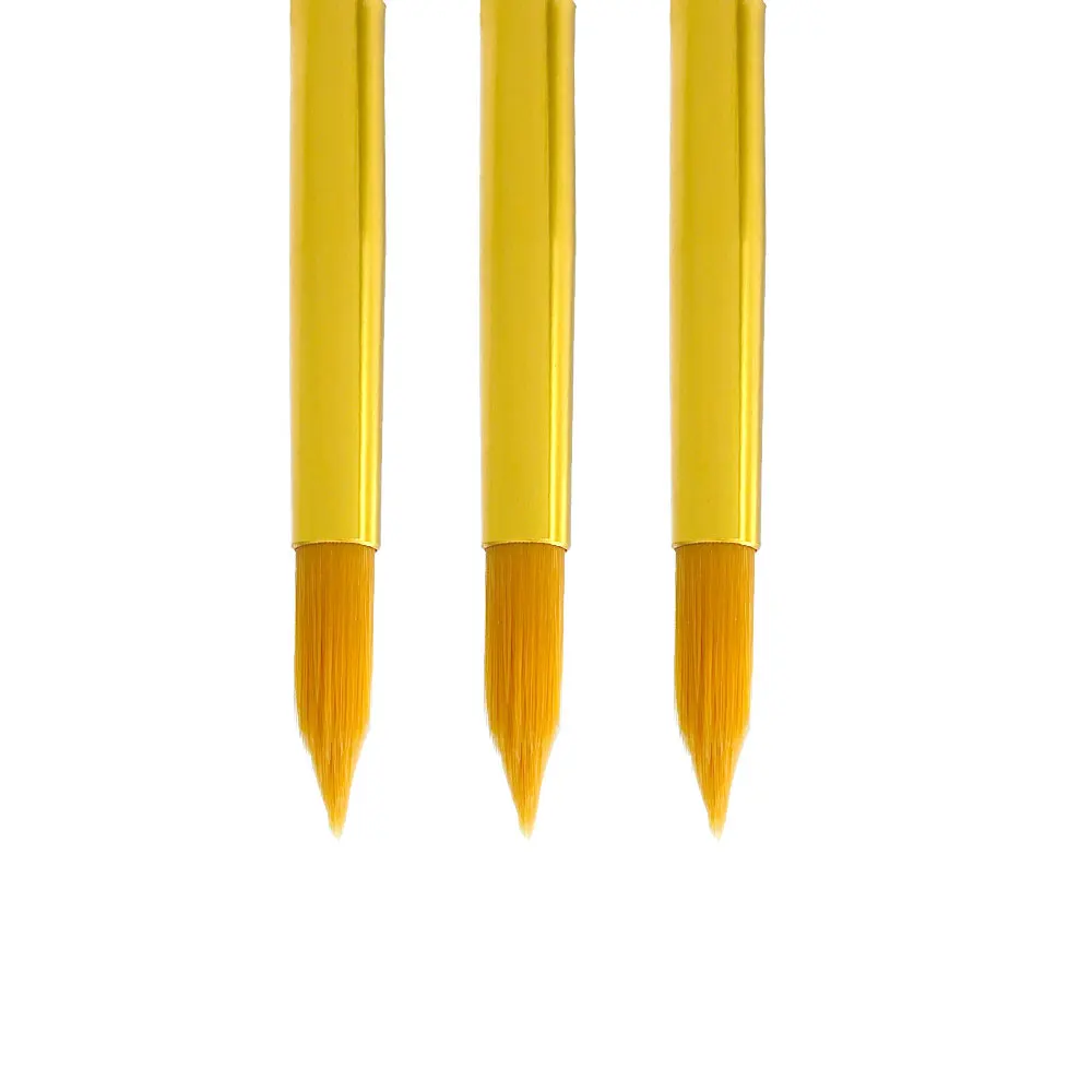 New Iconography Paint Brushes Set Gold Cross Handle Orthodox Byzantine Icon Writing Art Painting Church Artist Supplies Gift view 5