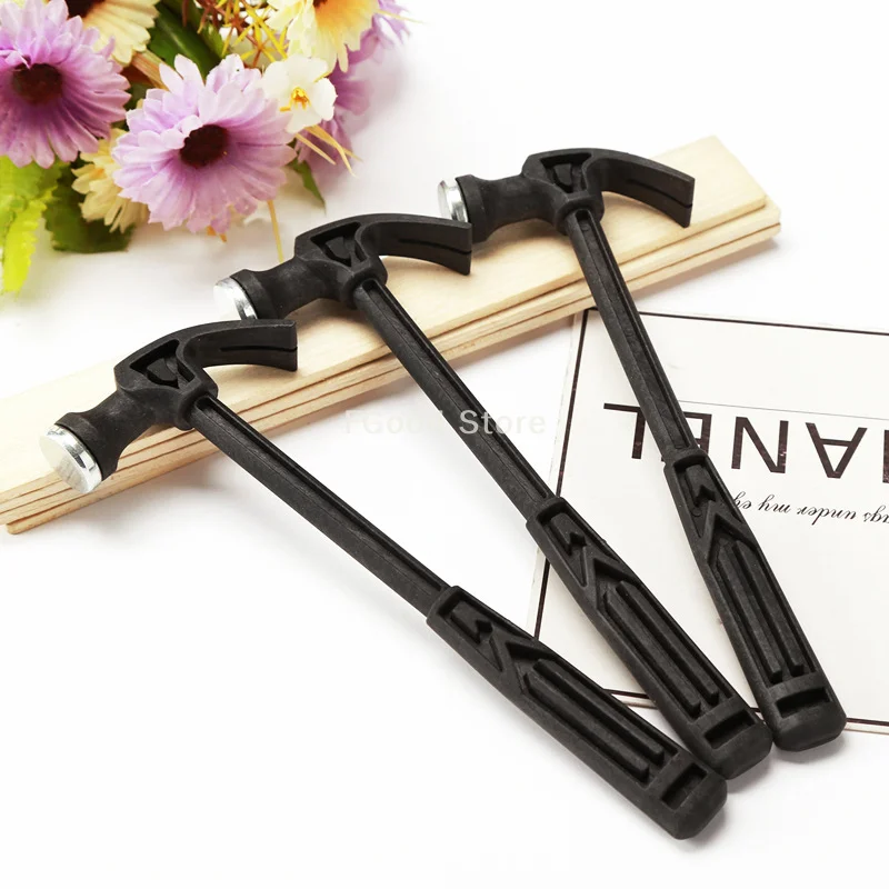 

1pcs Mini Claw Hammer For Kids Craft DIY Woodworking Hand Tool Nail Puncher Emergency Escape Mallet Portable Black Small Hammers