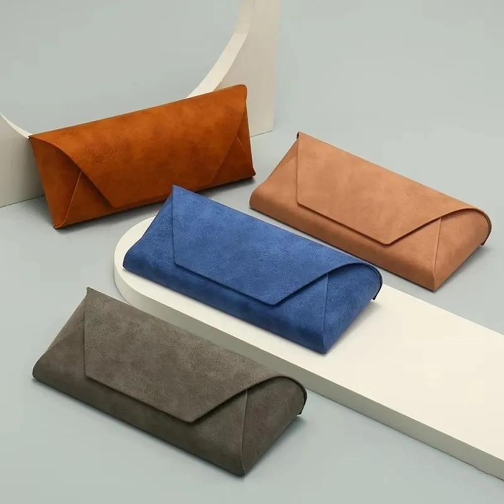 Neue Brillenetui-Hülle aus PU-Leder, tragbarer, weicher Brillenbehälter, Geschenk, Zubehör, Organizer, Sonnenbrillen-Etui, Tasche für Damen und Herren