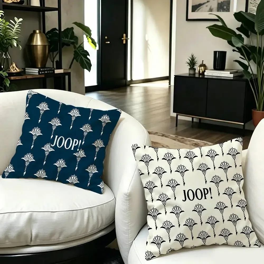 J-Joops Logo Personalized Pillow Cover Kids Bedroom Wild Party Decor Pillowcase Kid Birthday Shower Gift