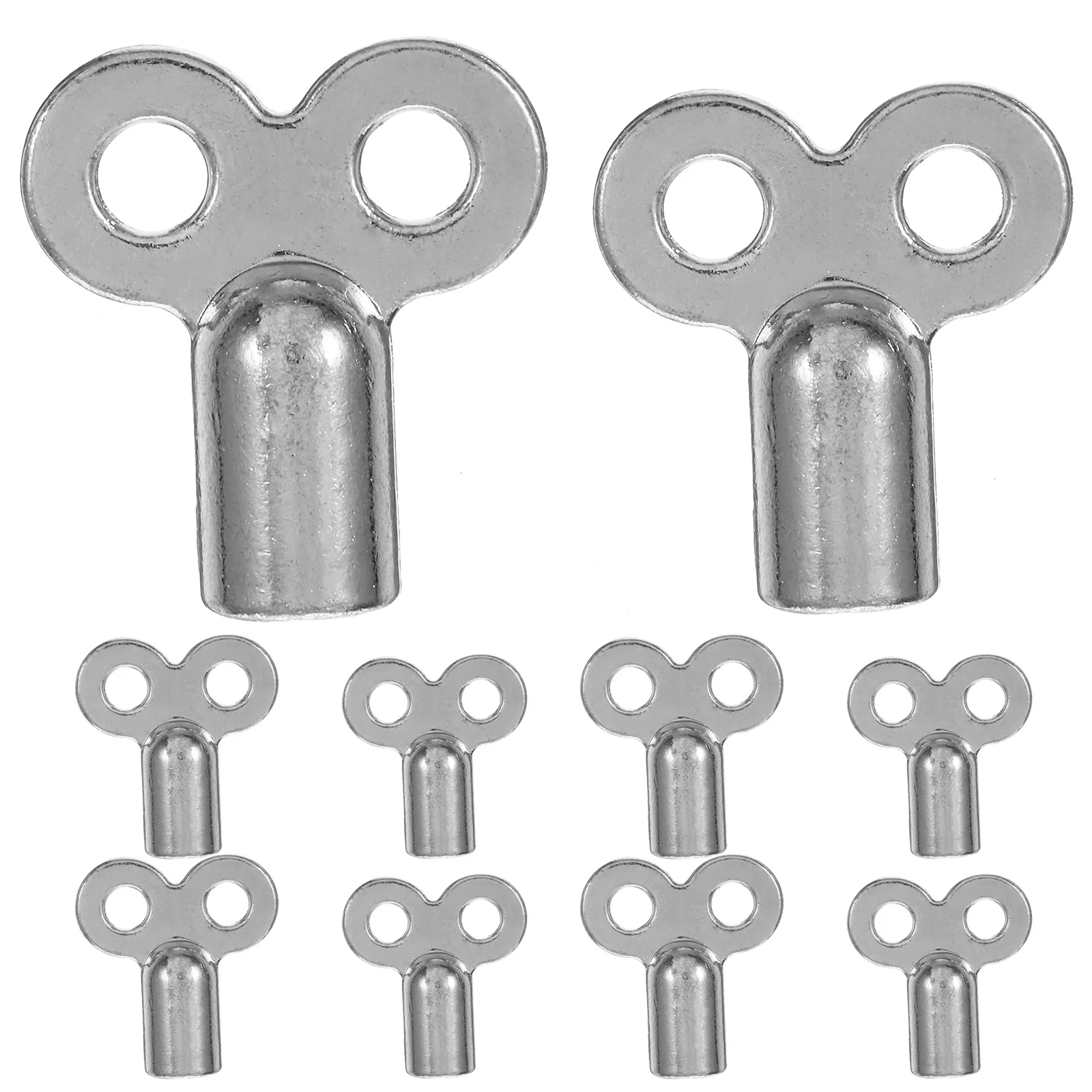 10 stuks Radiator Luchtventiel Sleutel Legering Vierkant Gat Universele Bleed Tool voor Verwarming Systeem Onderhoud Radiator Sleutels Gas Water