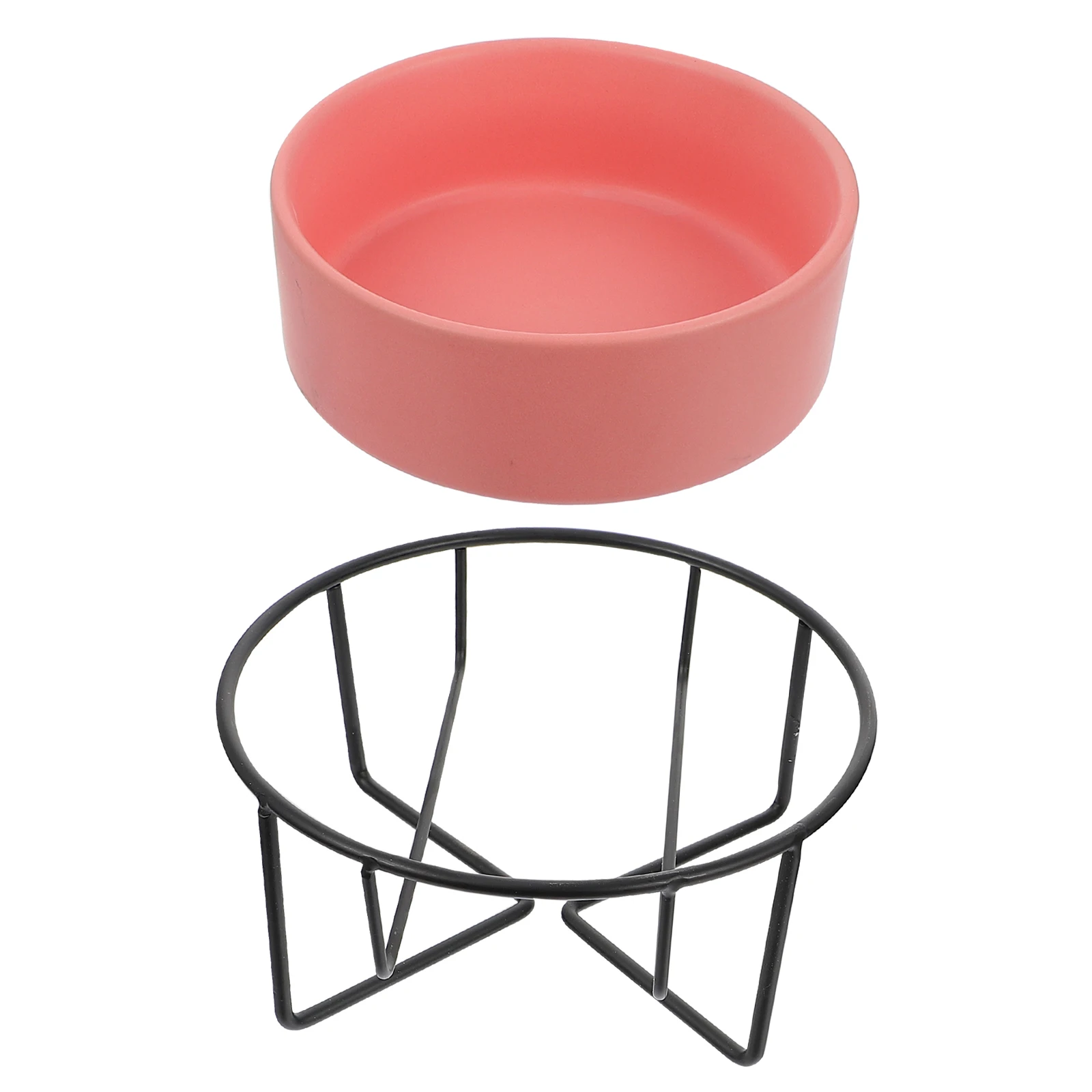 

Ceramic Pet Bowl Dog Cat Feeder Durable Easy Wash Bacteria Resistant Stand Design Food Water Safe Home Gift Occasion
