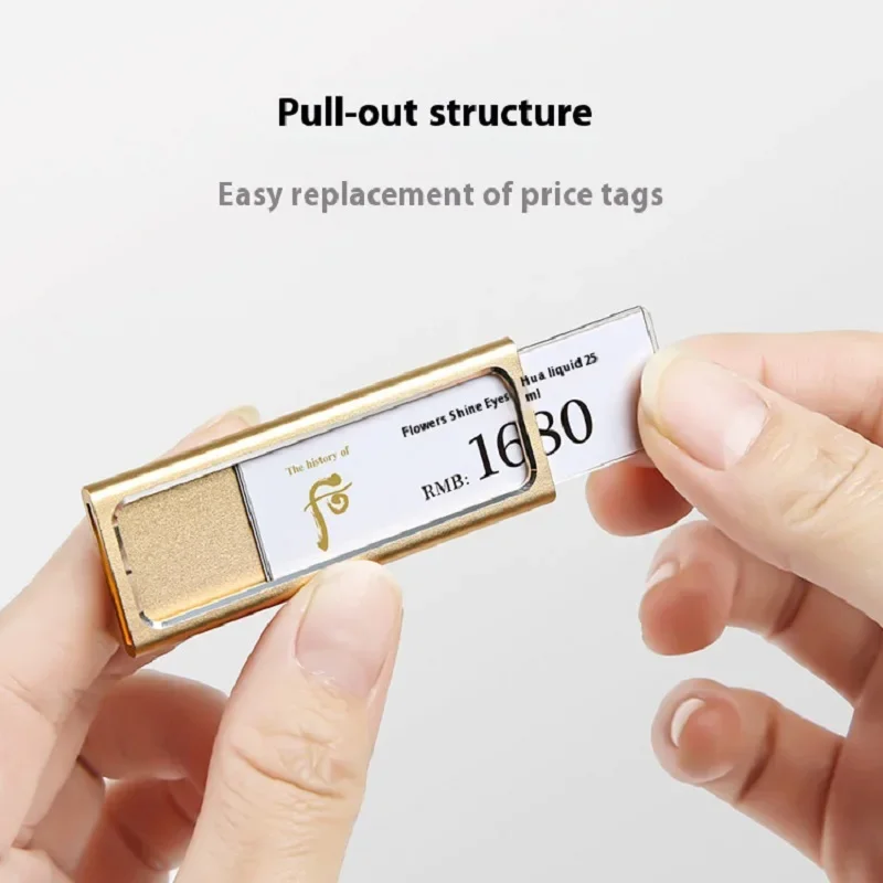 10pcs/lot Metal Price Tag Holder Mini Display Stand Shop Signage Price Tag Frame for Retail, Table Sign, Price Label Showcase