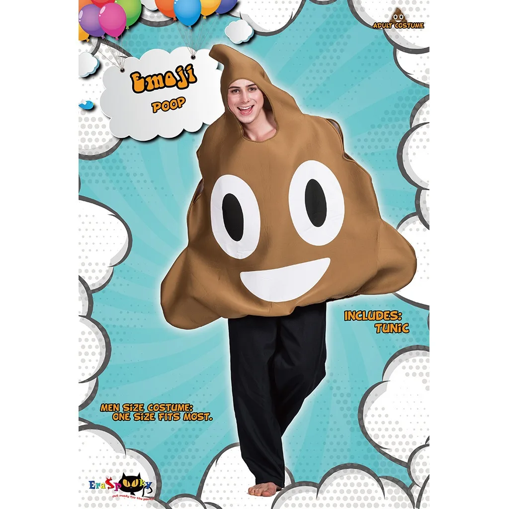 

Poop funny cosplay costume creative Halloween cosplay costume campus party activity parody poop costume