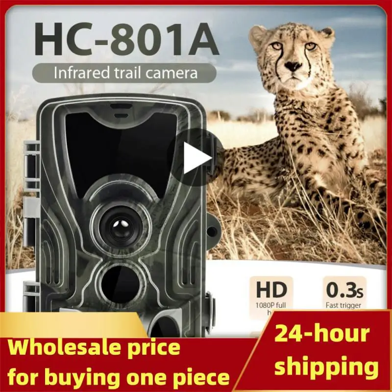 Suntekcam HC-801A Hunting Camera With 5000Mah Lithium Battery 16MP 64GB Trail Camera IP65 Photo Traps 0.3s 940nm Wild Camera