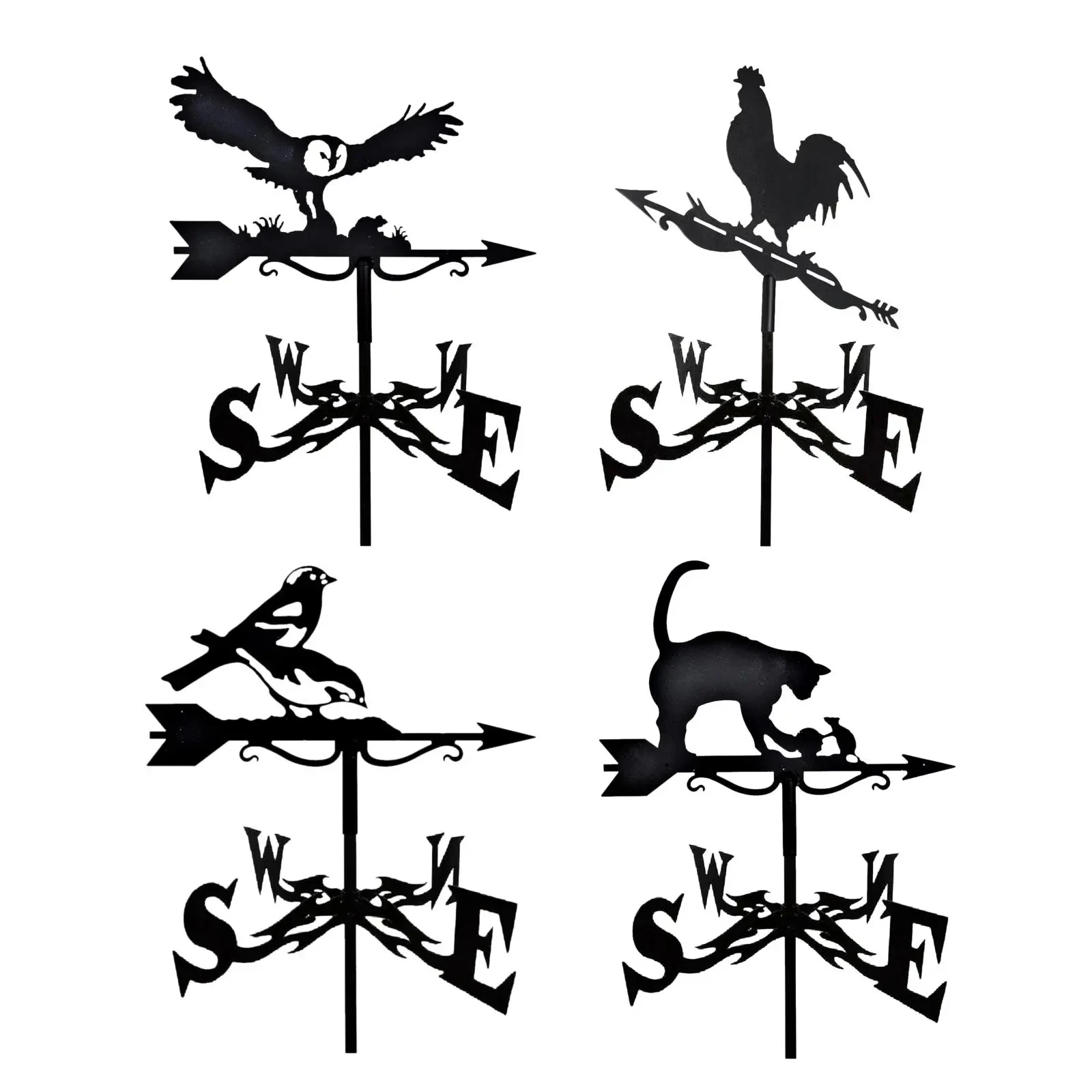 

Vintage Roof Mount Weathervane Weather Vane Outdoor Barn Scene