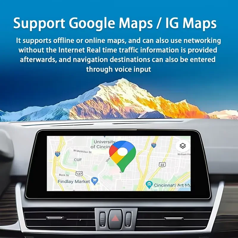 For 2 Series F45 F46 Car Central Control Large-screen Car Navigation Reversing Image Player 10.25 Inch