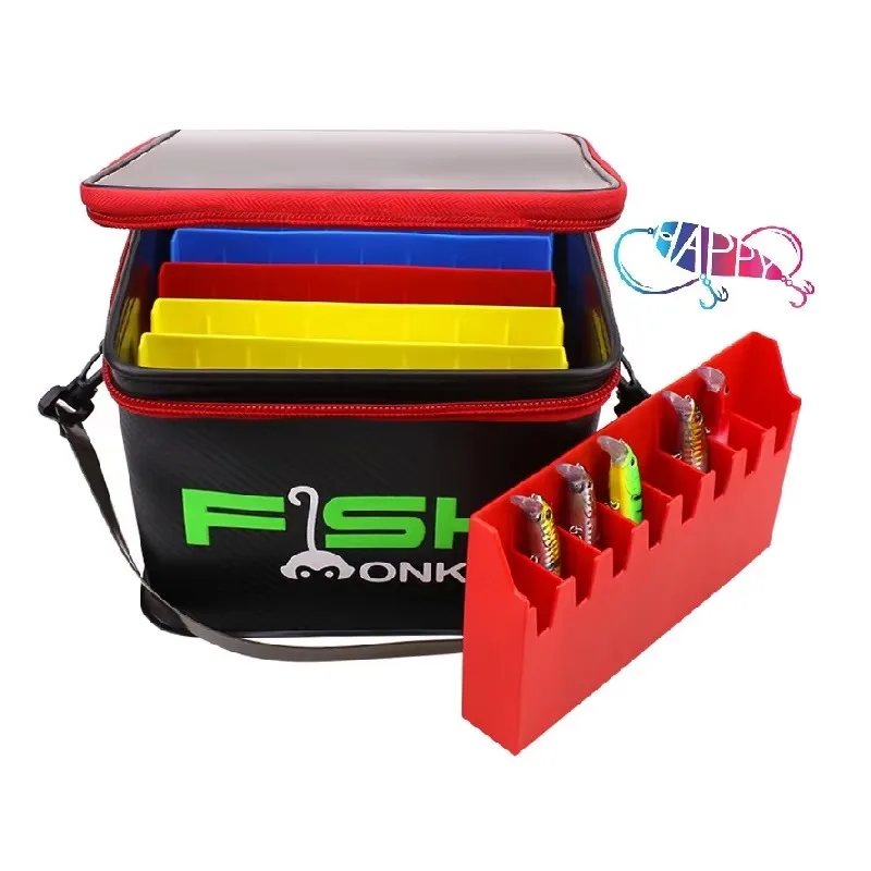 Multifunctional EVA Wood Shrimp Squid Jigger Barrel Metal Jigger Bait Storage Box Fishing Barrel