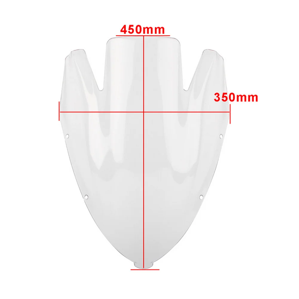 Motorcycle Double Bubble Windshield Deflector Protector Wind Screen For Kawasaki Ninja 650 650R EX650 ER-6F ER6F ER 6F 2006-2008