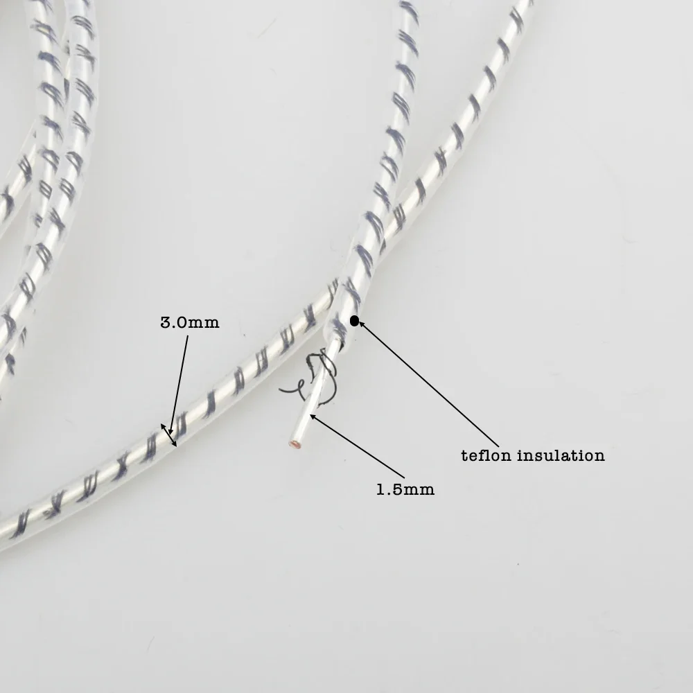 

Audio Signal Cable 7N copper pure Silver DIY Top-rated shield Speaker 3MM Headphone Cable signal Jumper cable